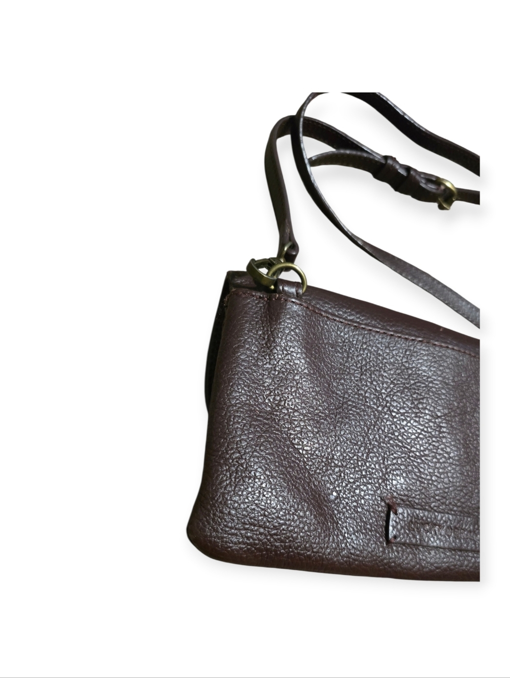 Lucky Brand bordeaux pebbled leather wallet crossbody - Picture 6 of 10